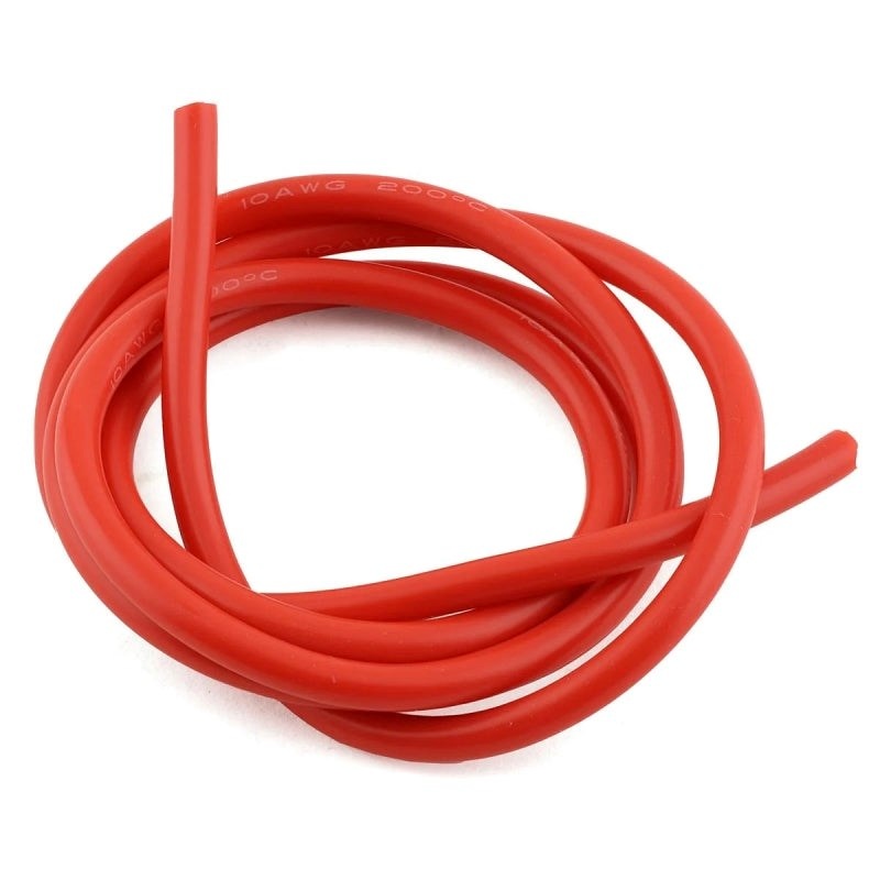 RC Pro RCP-BM073 Ultra Flex Silicone Wire 10 AWG (Red 1 Meter)