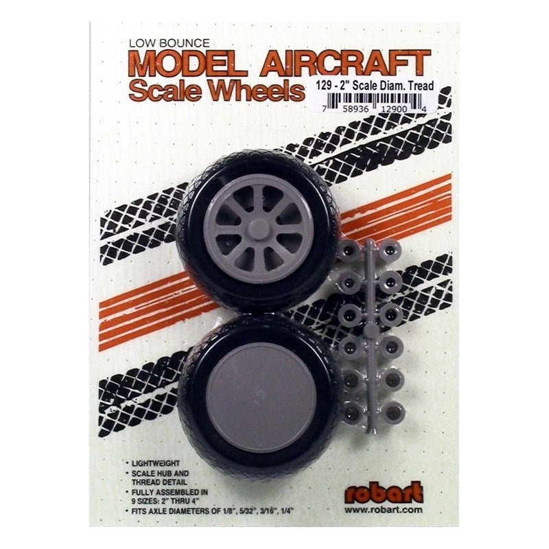 Robart ROB129 2 SCALE DIAMOND TREAD WHEEL (pair)