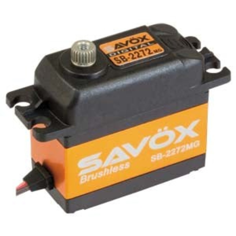Savox SB-2272MGP HV Brushless Standard size Heli Tail Servo ONLY. 7kg/cm 0.035sec @7.4v Digital Servo with Soft Start  69g 40.3×20.2×38.5mm
