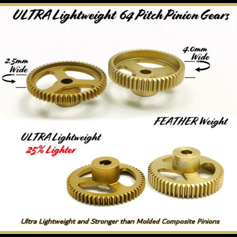 Trinity TEP6161 61T Thin Cut Ultra Light Weight 64P Pinion