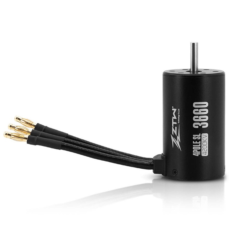 ZTW ZTW-2230121 3500KV 2-3S Sensorless 550 Brushless 1/10 SCT Motor 5mm Motor Shaft