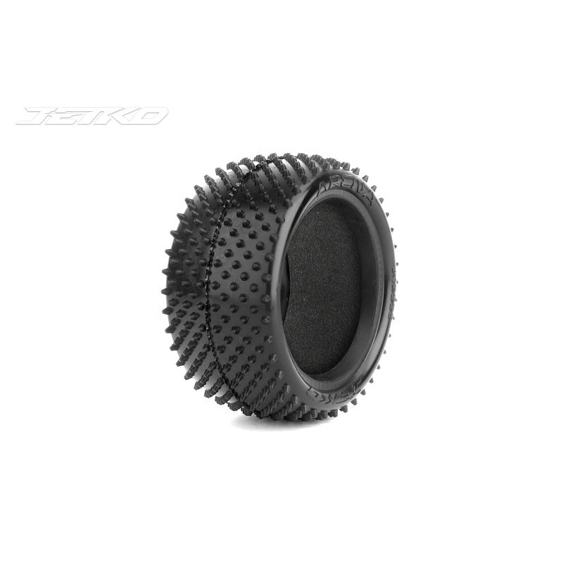 Jetko JKO2003CUS6222BK ARENA Carpet/Astro Rear Tyre With Insert 2WD and 4WD Buggy Ultra Soft (2)