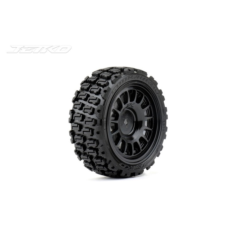 Jetko JKO3202CBSSG 1/10 Rally COURAGIA/Claw Rim/Black/Super Soft/Glued (4PCS) MTD Tires