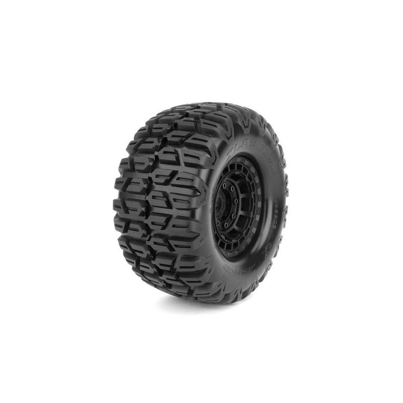 Jetko JKO5803CBMSGB 1/5 XMT EX-SLAYER/Claw Rim/Black/Medium Soft/Glued/Blted MTD Tires (2)