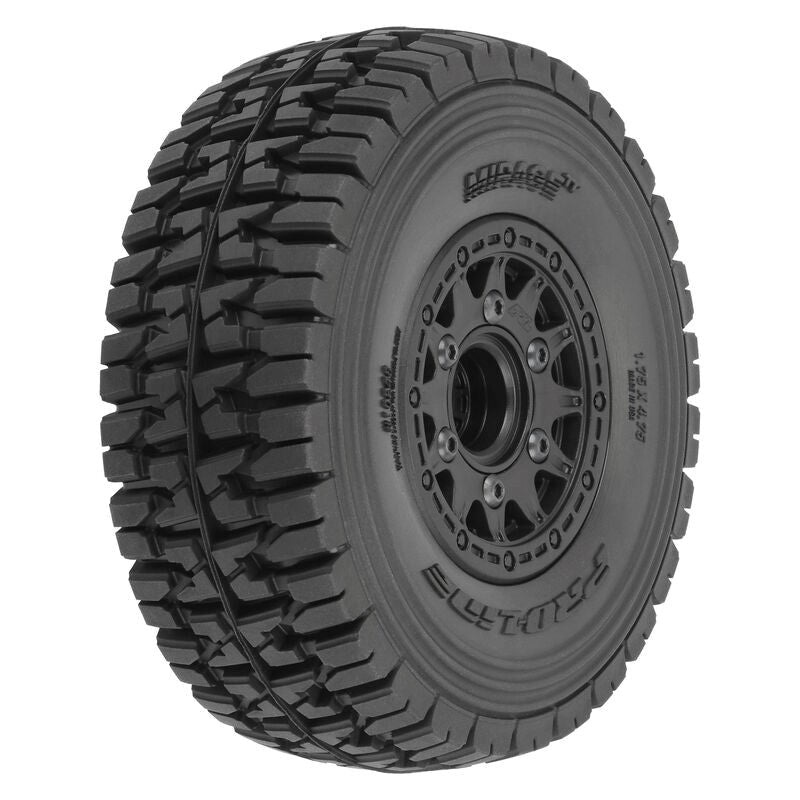 Proline PRO1024811 1/10 Mirage TT F/R 2.2/3.0 12mm & 14mm Black Raid Wheels (2) Arrma Mojave 4S BLX