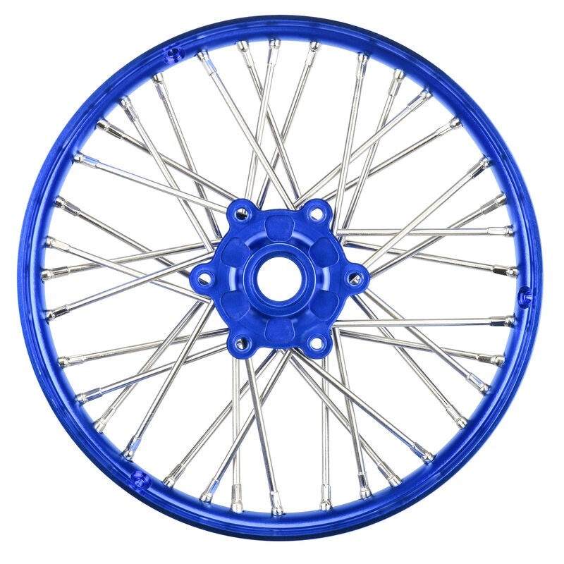 Proline PRO283600T1 1/4 Pro-Spec Aluminum V2 Bead Front Wheel Assembled Blue: Promoto-MX