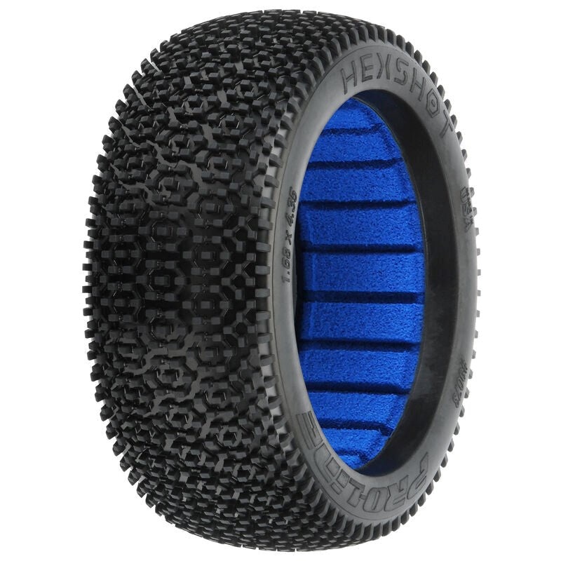 Proline PRO907302 1/8 Hex Shot M3 F/R 3.3 Off-Road Buggy Tires (2)