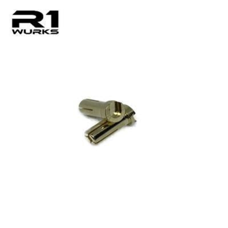 R1WURKS R1020145 Wurks – Gold 5mm X 18mm Bullet Plugs