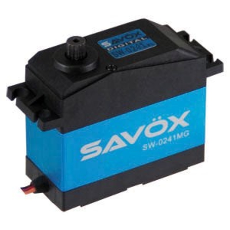 Savox SW-0241MGP HV Large Scale 1/5th 40kg/cm 0.17sec @ 7.4v  Waterproof Digital Servo with Soft Start  66x30x59mm 200g
