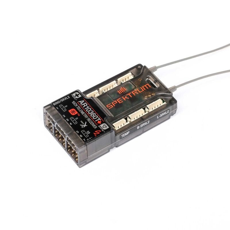 Spektrum SPM-1034 AR10360T+ 10 Channel AS3X+ & SAFE Telemetry Receiver (Replaces SPMAR10360T)