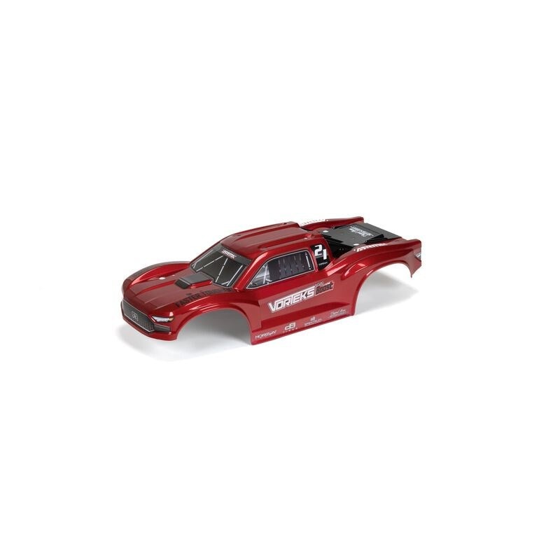 ARRMA ARA402347 VORTEKS 4X2 Painted Decaled Trimmed Body Red