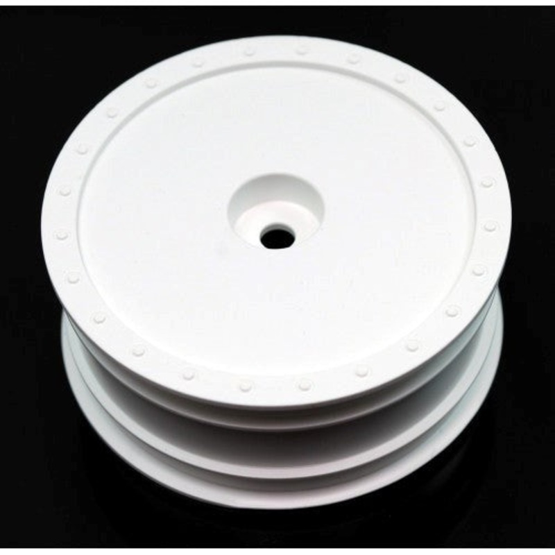 DE Racing DER-BB4-KFW Borrego Wheels for Associated B6 / Kyosho RB6 / Front / WHITE / 4Pcs 2.2in