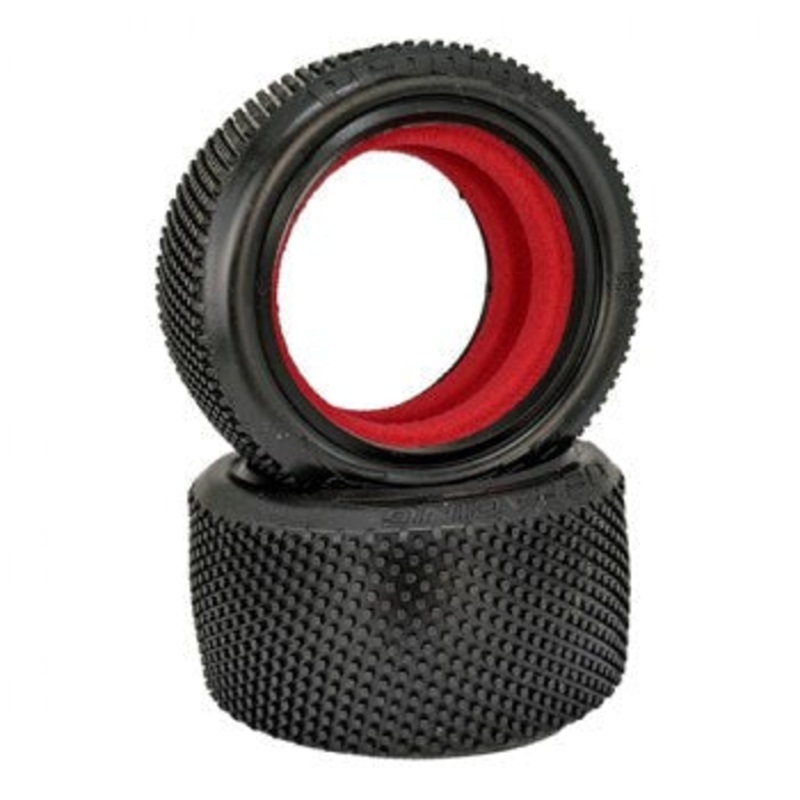 DE Racing DER-PRR-D30 Prodigy 2.2 Buggy Rear Tires / D30 Compound / With Inserts