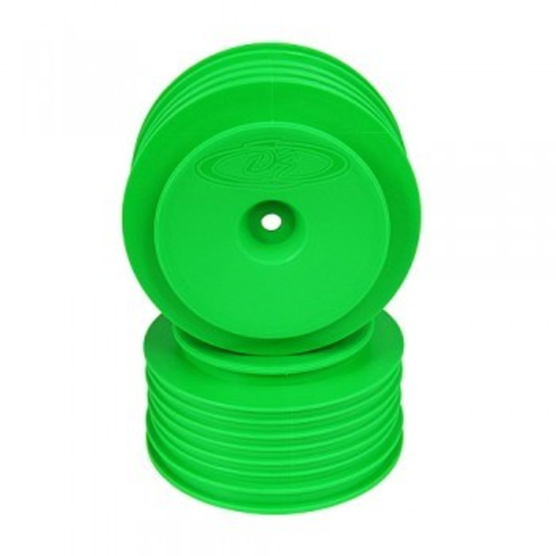 DE Racing DER-PS4-AG Speedline Plus SC Wheels for Associated SC5M – SC10 – ProSC / +3mm / GREEN 4Pcs 2.2/3.0in