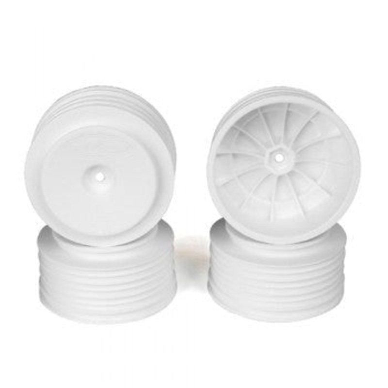 DE Racing DER-PS4-AW Speedline Plus SC Wheels for Associated SC5M-SC10/+3mm/WHITE/4pcs 2.2/3.0in