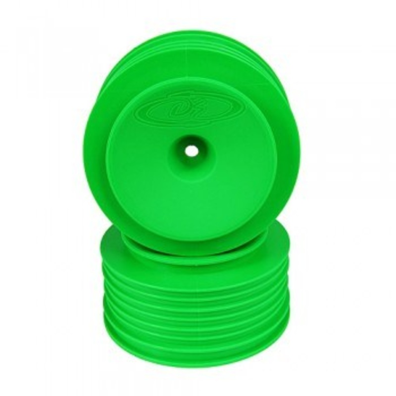 DE Racing DER-PSC-UG Speedline Plus SC Wheels for Kyosho Ultima SC / Traxxas Slash Rear – Slash 4×4 / GREEN 2.2/3.0in