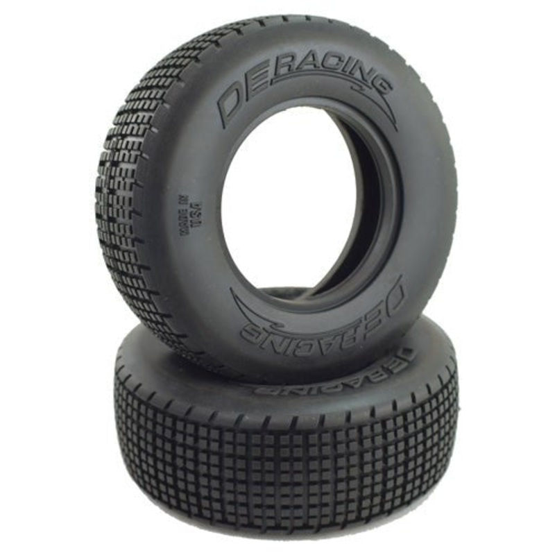 DE Racing DER-RLR1-D4 Regulator Late Model Rear Tyres / D30 Compound / With Inserts 1.7/2.2in