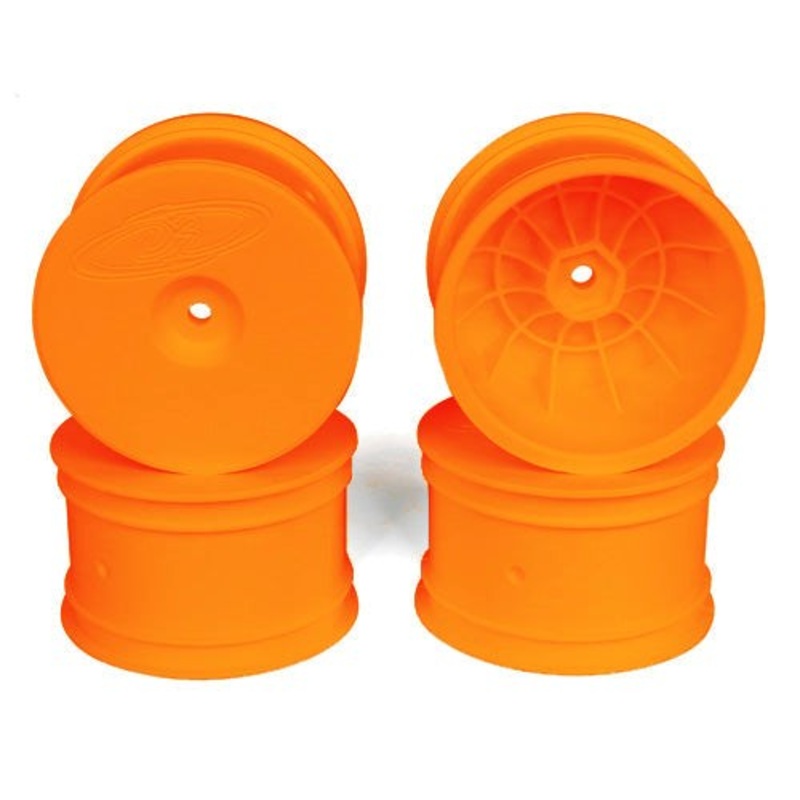 DE Racing DER-SB4-ARO Speedline Buggy Wheels for Associated B6.1 – B64 / TLR 22 – 22-4 / Rear / ORANGE / 4pcs 2.2in
