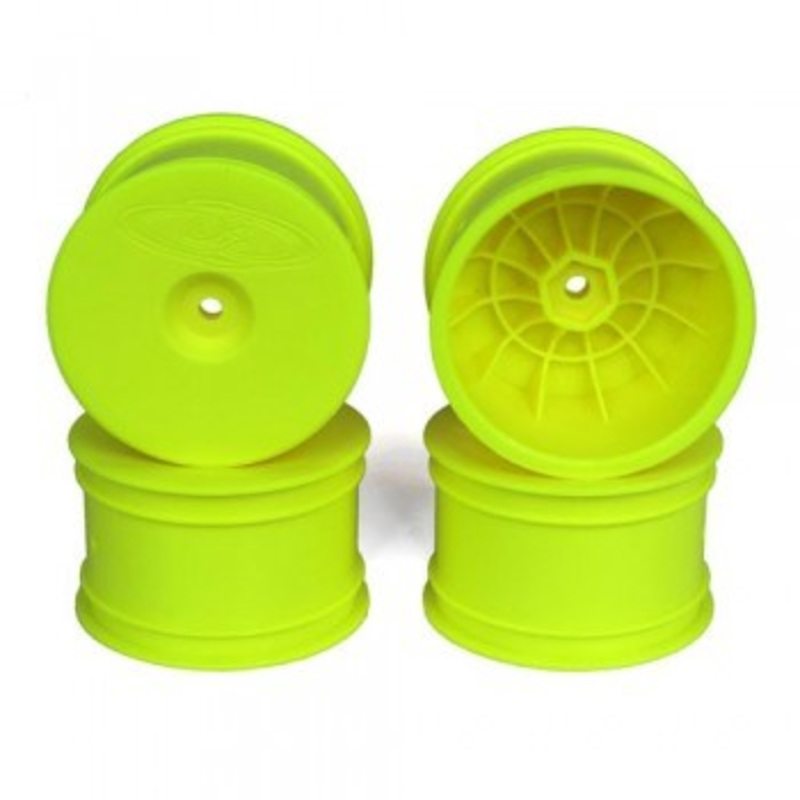DE Racing DER-SB4-ARY Speedline Buggy Wheels for Associated B6.1 – B64 / TLR 22 – 22-4 / Rear / YELLOW / 4pcs 2.2in
