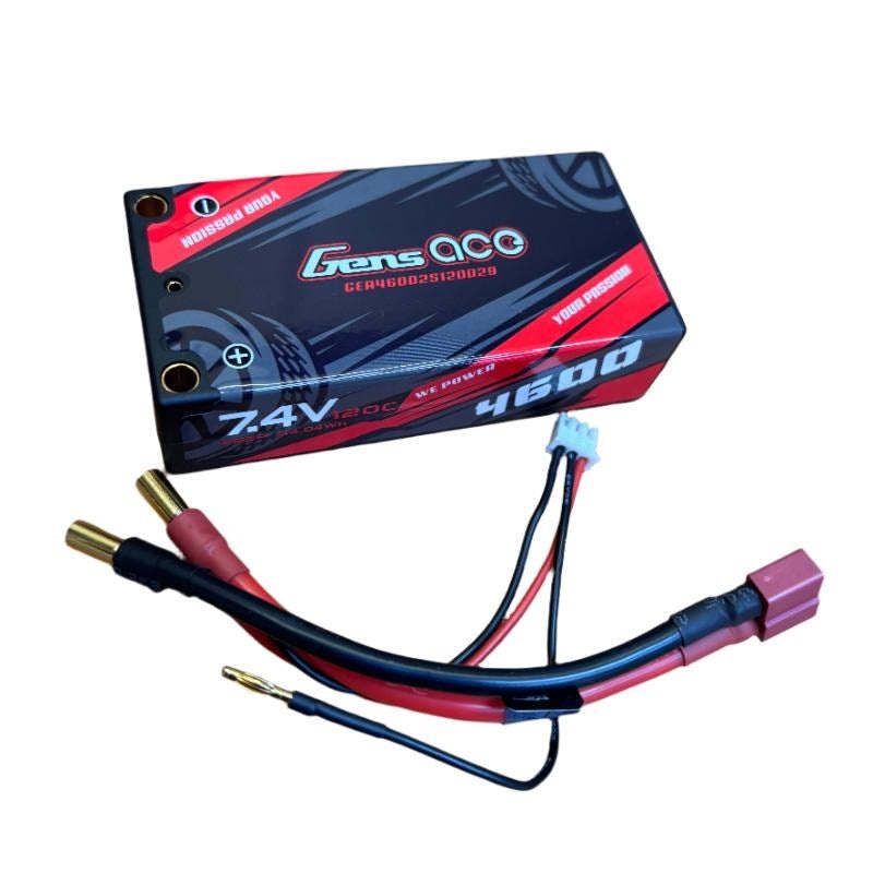 Gens Ace GA4600-2S120-S-5MM 4600mAh 2S HV 7.6v 120C Shorty with 5mm Plug