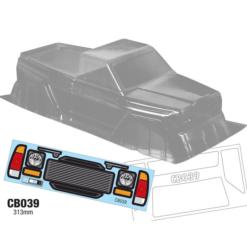 Team C CB039 1/10 Crawler Truck Warloard WB 313mm  Width 195mm
