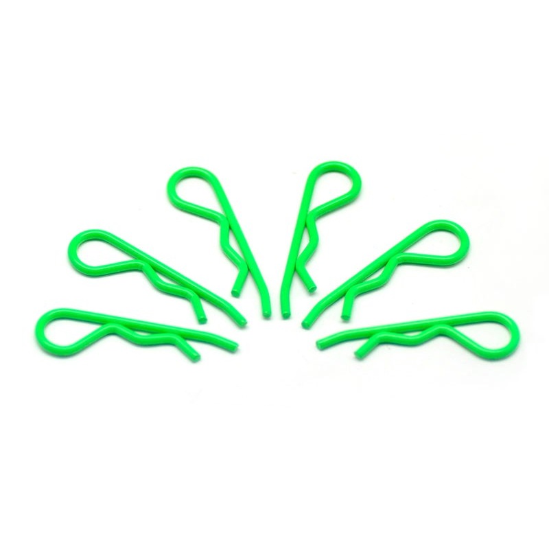 Arrowmax AM-103119 Body Clip 1/8 – Fluorescent Green (6)