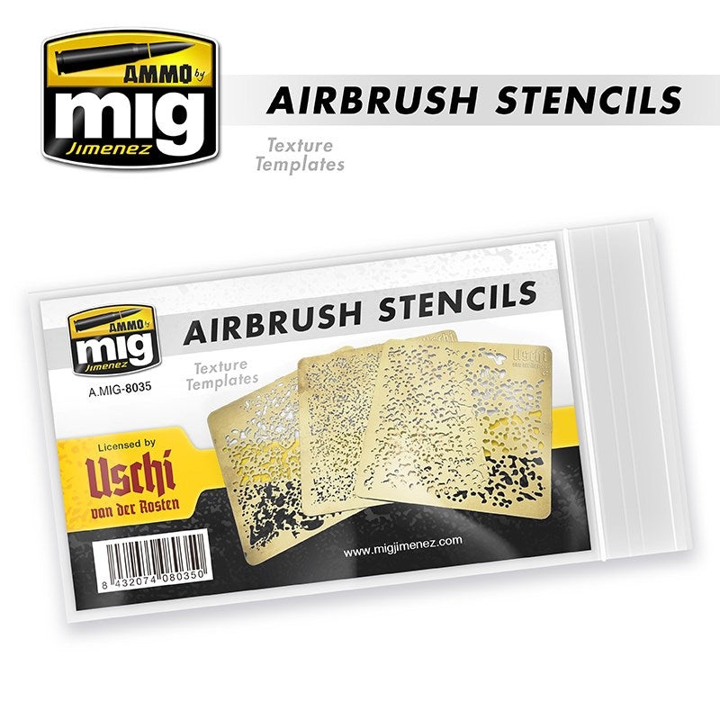 AMMO by Mig Jimenez A.MIG-8035  AIRBRUSH STENCILS