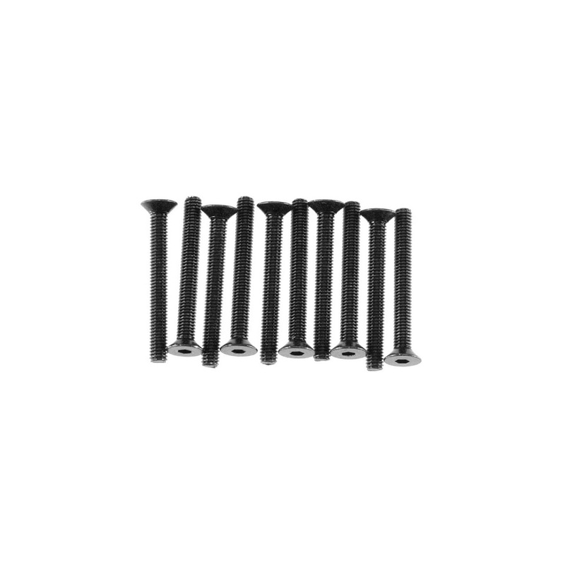 Axial C1050 AXA150 Hex Sckt Flat Head M3x25mm Black Oxide (10)