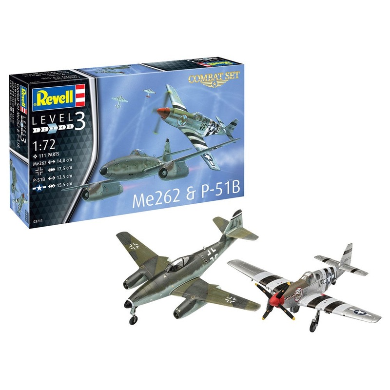 Revell 3711  1/72 Combat Set Me-262 Vs P51-B Mustang