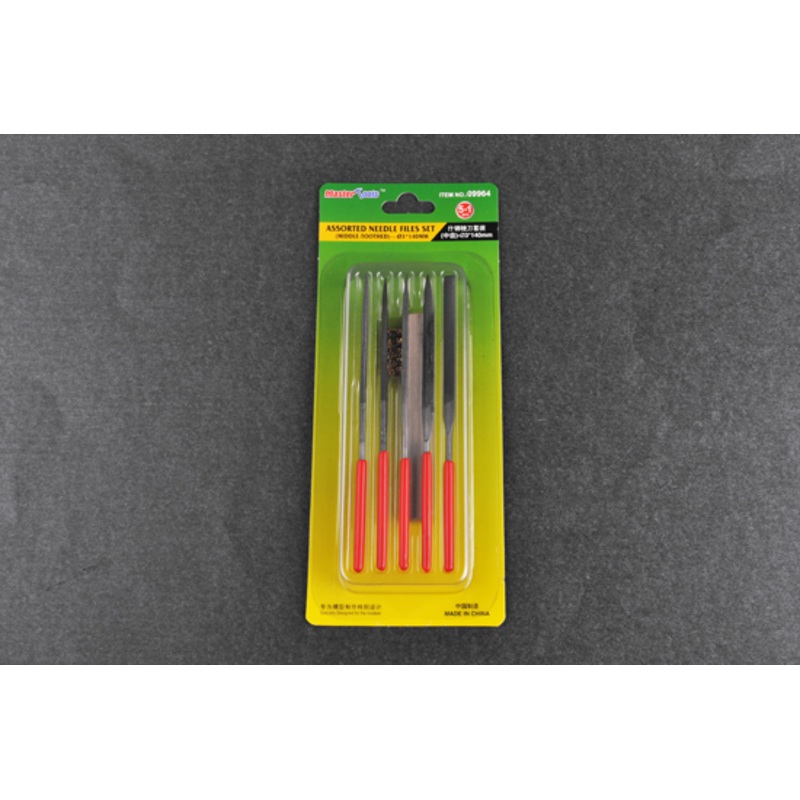 Trumpeter 09964 Assorted needle files set (Middle-Toothed) – f3x140mm