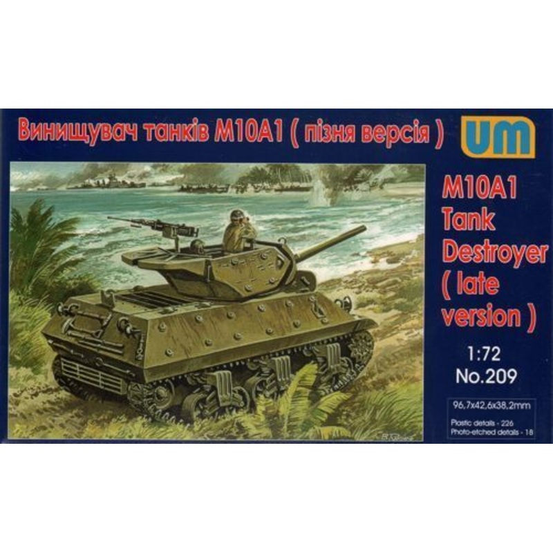 Unimodel 209 1/72 M10A1 Tank destroyer