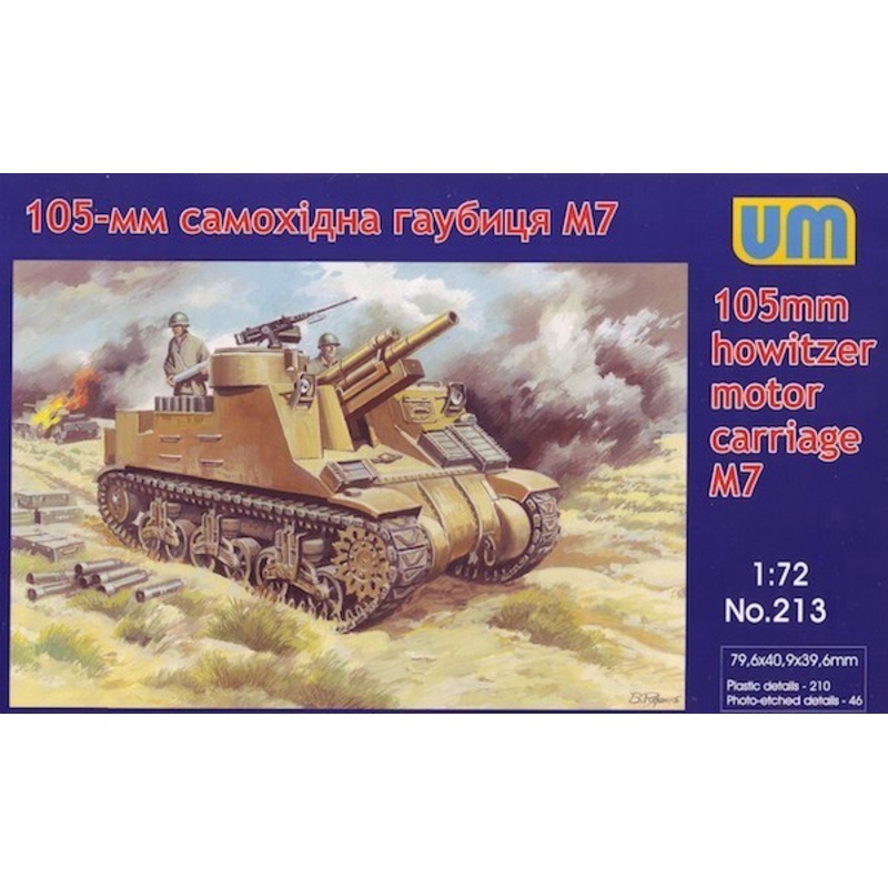 Unimodel 213 1/72 105-mm M7 gun motor carriage Priest