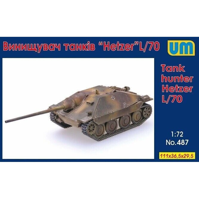 Unimodel 487 1/72 Tank hunter Hetzer L/70