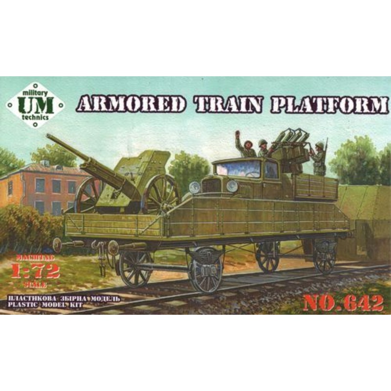 Unimodel 642 1/72 ARMORED TRAIN PLATFORM