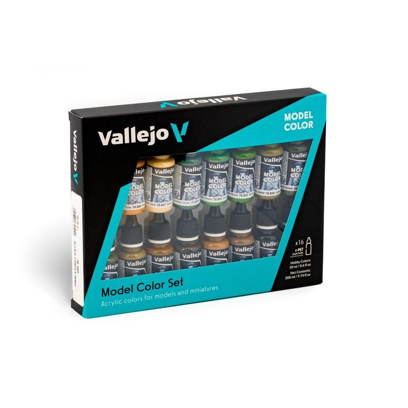 Vallejo AV70109 Model Colour Allied Forces Wwii  16 Colour Set