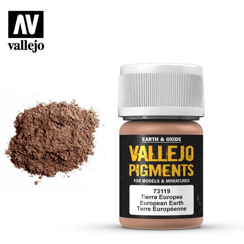 Vallejo AV73119 Pigments European Earth 30 ml