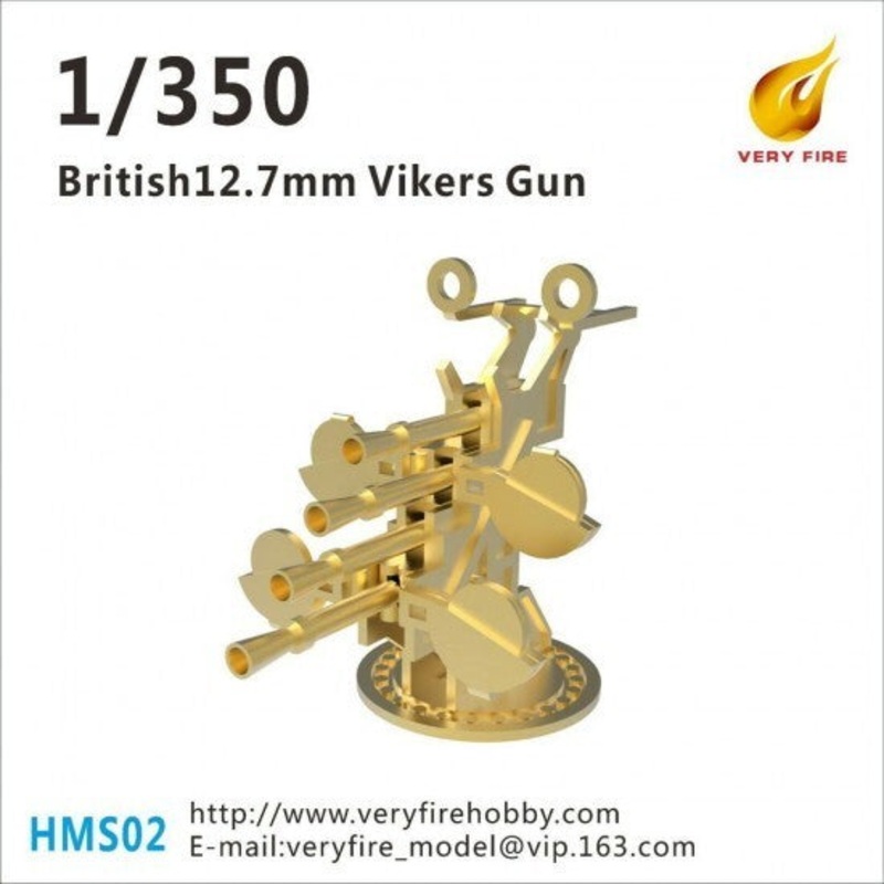 Very Fire VFHMS02 1/350 British 12.7mm Vickers (8sets)