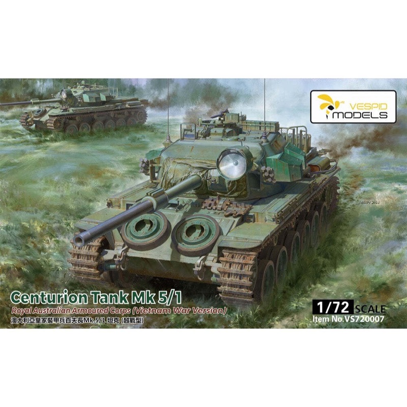 Vespid Models VS720007 1/72 Centurion Tank Mk5/1 Royal Australian Armoured Corps