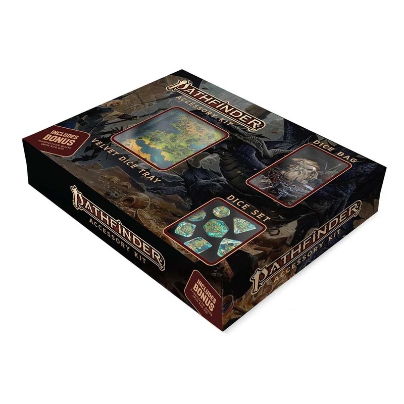 MDG MDG10905 Paizo Pathfinder Bundle (Dice Set, Bag, Tray)