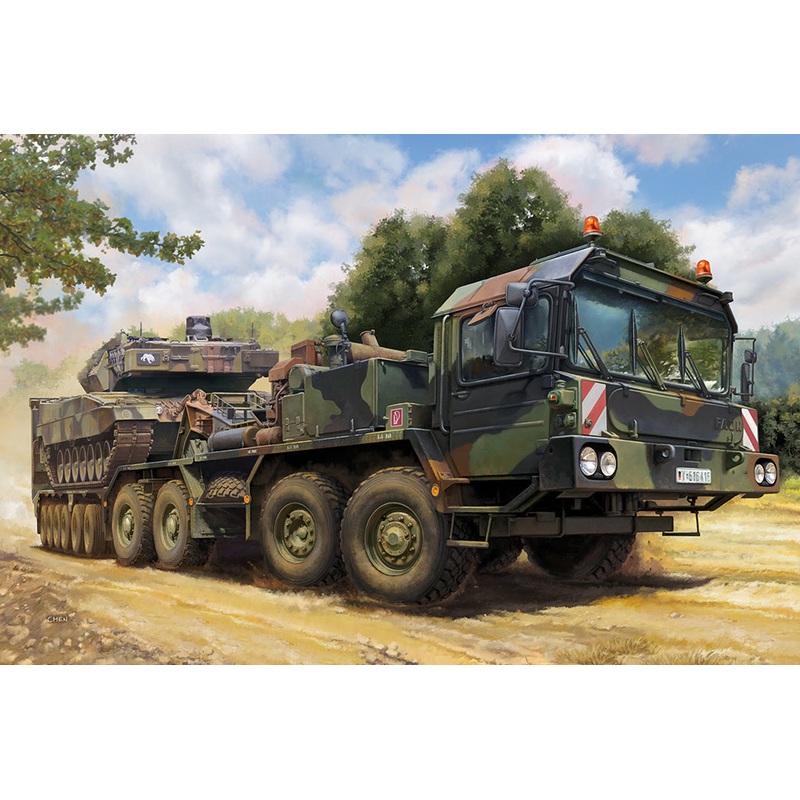 Trumpeter 07196 1/72 Slt-56 Tractor with 56t Semi Trailer