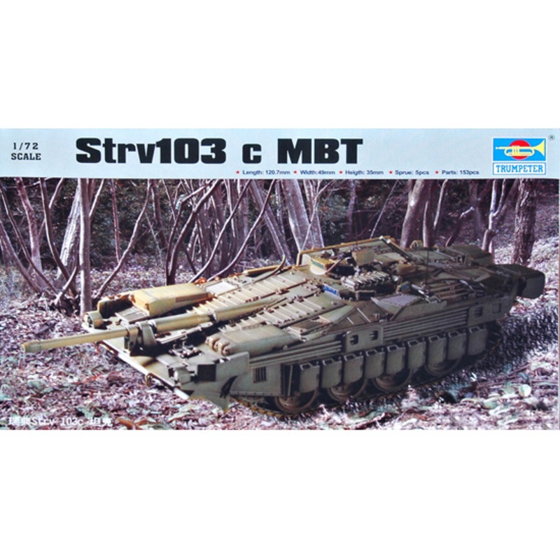 Trumpeter 07220 1/72 Sweden Strv103c tank