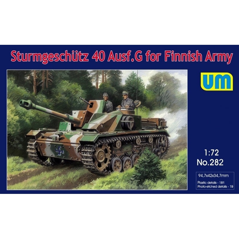 Unimodel 282 1/72 Sturmgeschutz 40 Ausf.G for Finnish Army