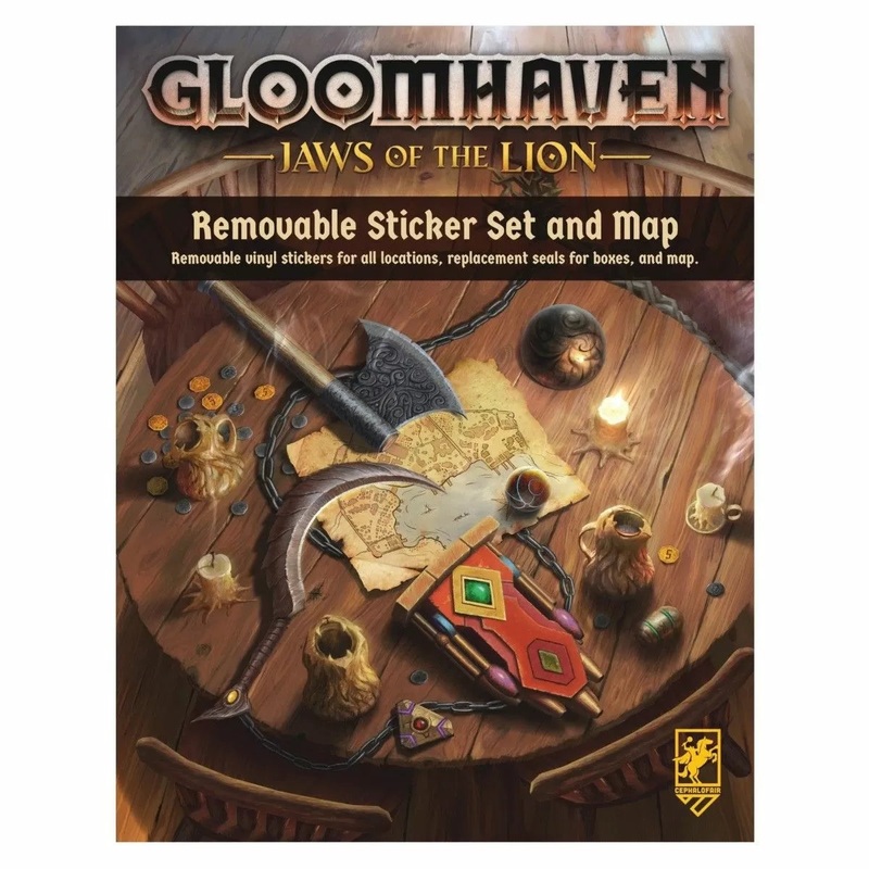 Cephalofair 502 Gloomhaven: Jaws of the Lion Map & Removable Stickers