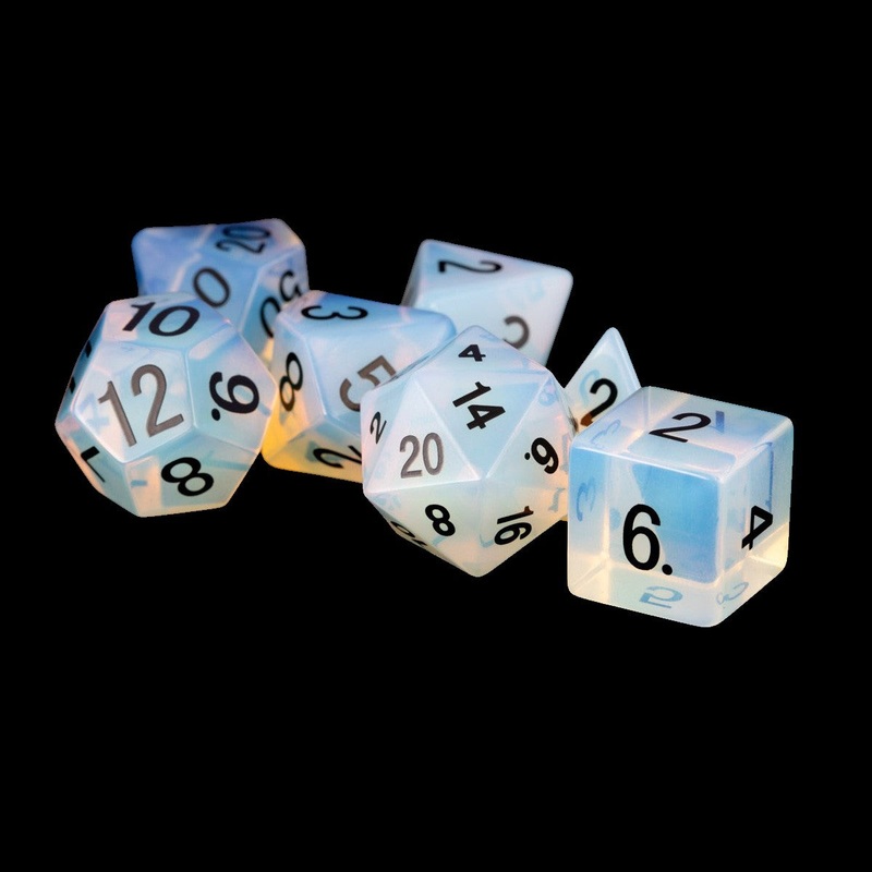 MDG MDG102 Stone Dice Set: Opalite
