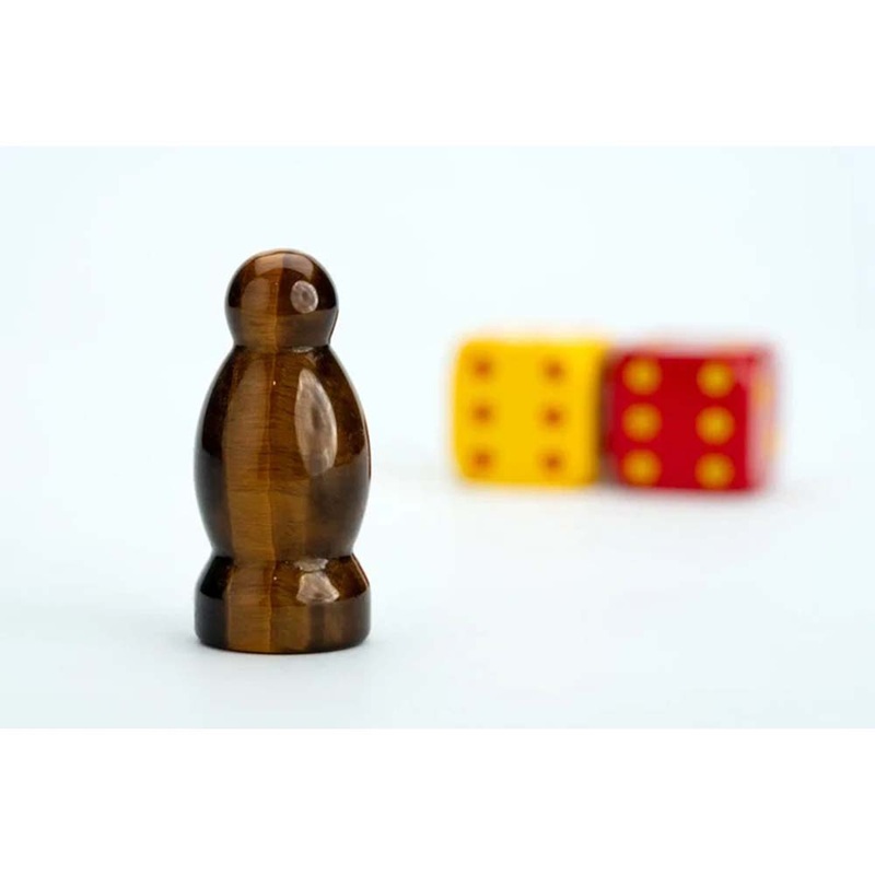 MDG MDG11103 CATAN Premium Robber & Metal Dice SetTigers Eye
