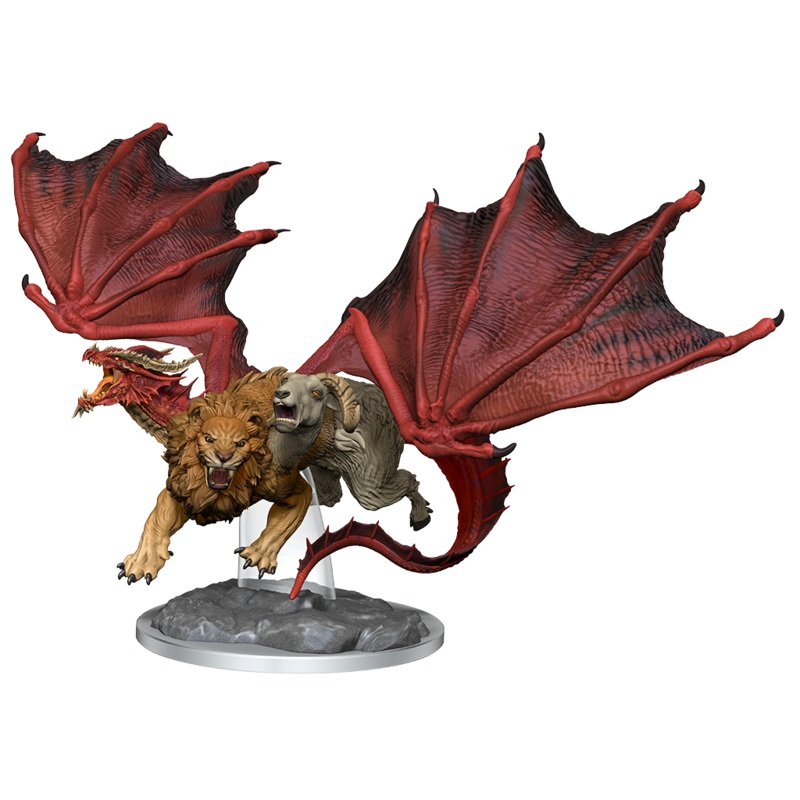 WizKids 90465 D&D Nolzurs Marvelous Miniatures: Chimera Paint Night Kit (#7)