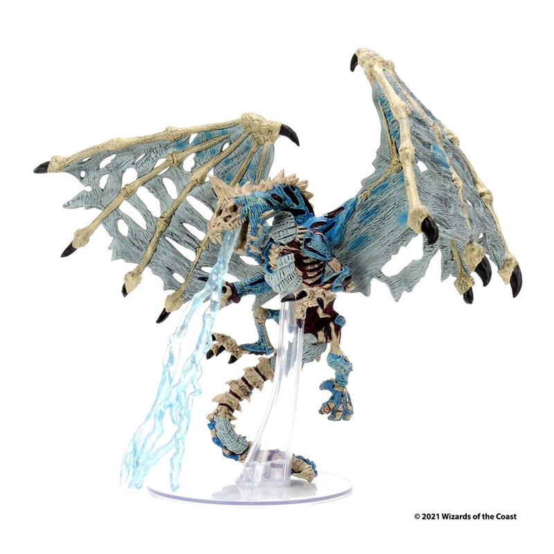 WizKids 96039 Dungeons & Dragons Icons: Boneyard Premium Set Green Dracolich