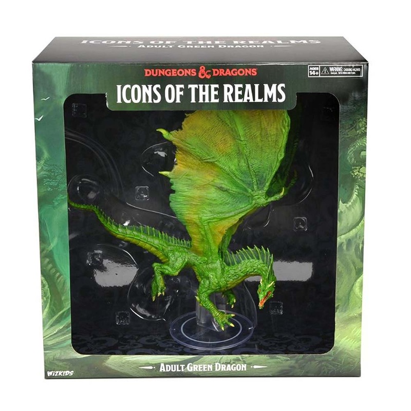 WizKids 96055 D&D Icons of the Realms: Adult Green Dragon Premium Figure