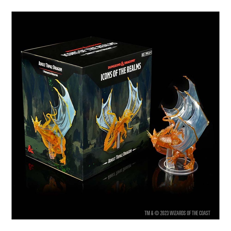 WizKids 96165 D&D Icons of the Realms: Adult Topaz Dragon