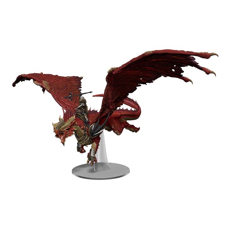 WizKids 96225 D&D Icons of the Realms: Dragonlance Kansaldi on Red Dragon (Set